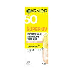 GARNIER - Protector Solar Super UV Antimanchas Toque Seco Envase 40 g