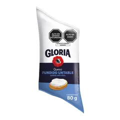 GLORIA - Queso Fundido Untable Sabor Natural Empaque 80 g