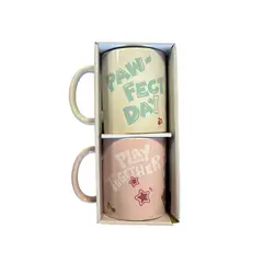 DISNEY - Set Tazones Duo Dogs & Cats 2 Piezas 330 mL