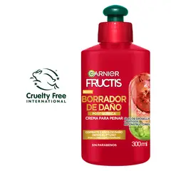 FRUCTIS - Crema para Peinar 10 en 1 Post Química Envase 300 mL