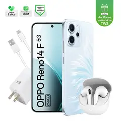 OPPO - Smartphone Reno 14F Bundle 12+256 Azul