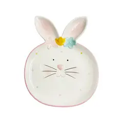 CASA JOVEN - Plato Cerámica Rabbit Funny Bunny 26 cm