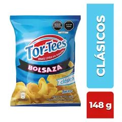 TORTEES - Snack de Maíz Clásico Sal Bolsa 148 g