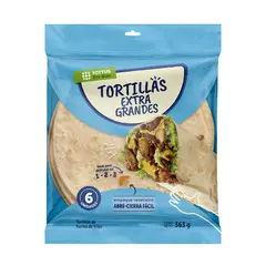 TOTTUS - Tortillas de Trigo Extragrandes Bolsa 6 Und