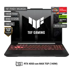 ASUS - Laptop TUF GAMING A16 R7 7445Hs 512Ssd 16GB Rtx 4050
