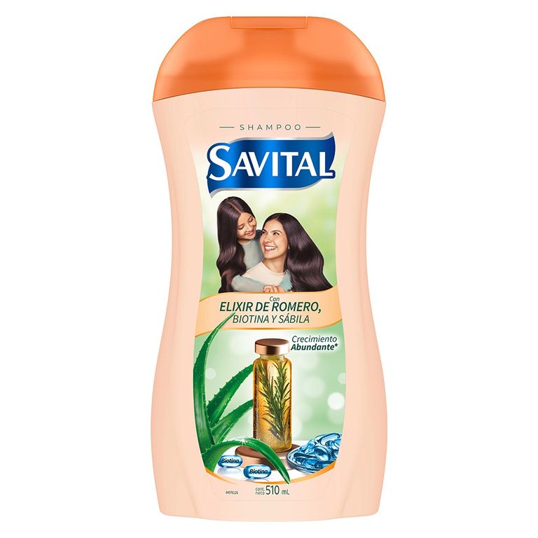 Shampoo Savital Elixir Botella 510 mL