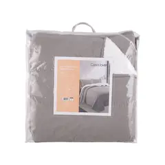 CASA JOVEN - Quilt Maria Sherpa Lt Chocolate 2Plz