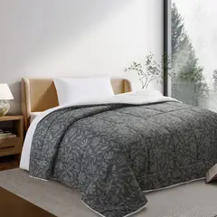 CASA JOVEN - Edredón Ema Sherpa Est Charcoal 1.5Plz