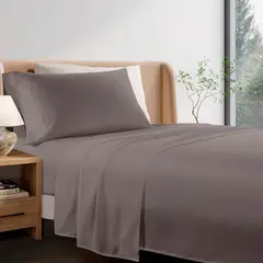 CASA JOVEN - JUEGODESABANASMICROFIBRA 1.5PLZ LT CHOCO