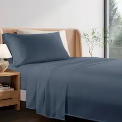 CASA JOVEN - JUEGODESABANAS MICROFIBRA 1.5PLZ LT NAVY