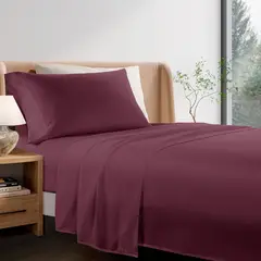 CASA JOVEN - JUEGODESABANASMICROFIBRA 1.5PLZ LT BERRY