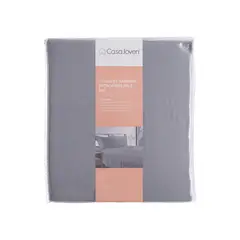 CASA JOVEN - JUEGO DE SABANAS MICROFIBRA 2PLZ GRIS