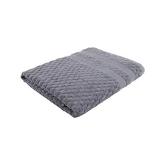 CASA JOVEN - TOALLA DE BANO DISENO WAFFLE PLOMO