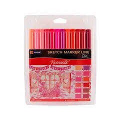 VINIFAN - Marcadores Sketch Marker Line Romantic 12 Und