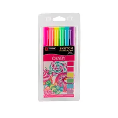 VINIFAN - Marcadores Sketch Marker Line Candy 6 Und