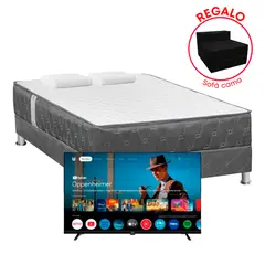 FORLI - COMBO CAMA ACQUA 2 PLZ + TV 32 PULG