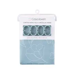 CASA JOVEN - CORTINA BANO TELA C ARGOLLAS VERDE