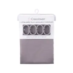 CASA JOVEN - CORTINA BANOTELA C ARGOLLAS LT CHOCOLATE