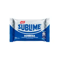 SUBLIME - Chocolate Sonrisa Empaque 37 g