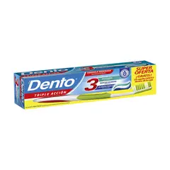 Dento - Pack Crema Dental Triple Acción 150 mL + Cepillo Dental