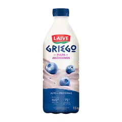 LAIVE - Yogurt Griego Arándanos Botella 1.5 Kg