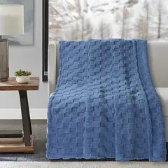 CASA JOVEN - MANTA JQ SHERPA CUBOS LT NAVY