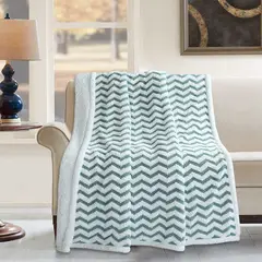 CASA JOVEN - MANTA CATIONICSHERPA ZIGZAG LT ESMERALDA