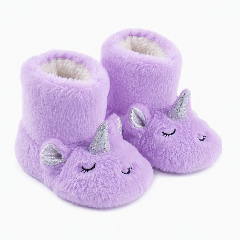 Pantufla Bota Unicornio Niña