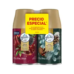 GLADE - Repuesto Ambientador Moras Festivas y Pino Encantado Empaque 2 Und