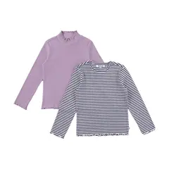 REDWOOD - Pack X2 Polo Manga Larga Rib Niña