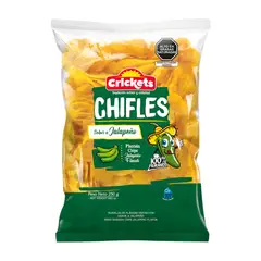 GENERICO - Chifles Crickets Sabor Jalapeño Bolsa 250 g
