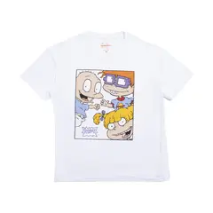 NICKELODEON - Polo Manga Corta Oversize Mujer Rugrats