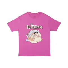 FLINTSTONES - Polo Manga Corta Oversize Mujer Picapiedras