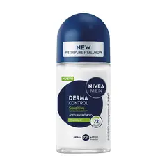 NIVEA - Antitranspirante Roll On Derma Control Sensitive Envase 50 mL