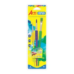 ARTI CREATIVO - Set de Pinceles Grip x3 (N° 2, 10 y 12)