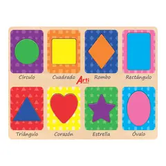 ARTI CREATIVO - Juego de Encaje Formas Geométricas 8 Piezas