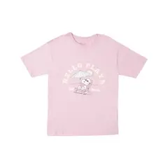 PEANUTS - Polo Manga Corta Oversize Mujer Snoopy