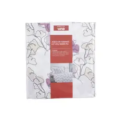 PRECIO UNO - JUEGO DE SABANAS EST 2PLZ BERRY PU