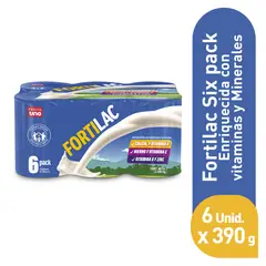 PRECIO UNO - SIX PACK MEZCLA LACTEA FORTILAC PUX390G