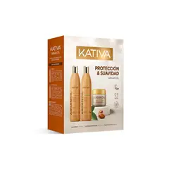 KATIVA - Pack Argán Shampoo 250 mL + Acondicionador 250 mL + Tratamiento 150 mL
