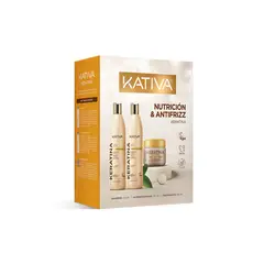 KATIVA - Pack Keratina Shampoo 250 mL + Acondicionador 250 mL + Tratamiento 150 mL
