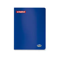 GENERICO - Cuaderno Standford 80 Hojas Junior High School Triple Renglón Sombreado M R Gofrado