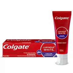 COLGATE - Pasta Dental Luminous White Color Correct Envase 100 mL