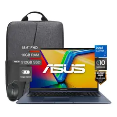 ASUS - Laptop Vivobook 15 C5 120U 512GB 16GB Mochila Mouse