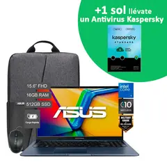 ASUS - Laptop Vivobook 15 C5 120U 512GB 8GB + 8GB 16GB Backpack Mouse