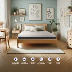 CALM - Colchón Lite Memory Foam Queen
