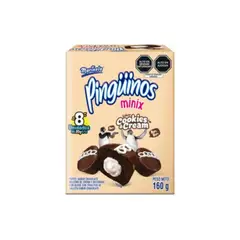 MARINELA - Bizcocho Pinguino Mini Cookies and Cream Caja 8 Und