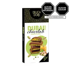 BARON - Barra de Chocolate con Leche y Pistacho Delicadore Caja 98 g