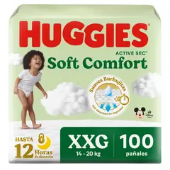 HUGGIES - Pañales Activesec Talla XXG Empaque 100 Und