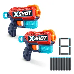 X-SHOT - Lanzador Excel Double Kickback 8 Dart 6 Cans
